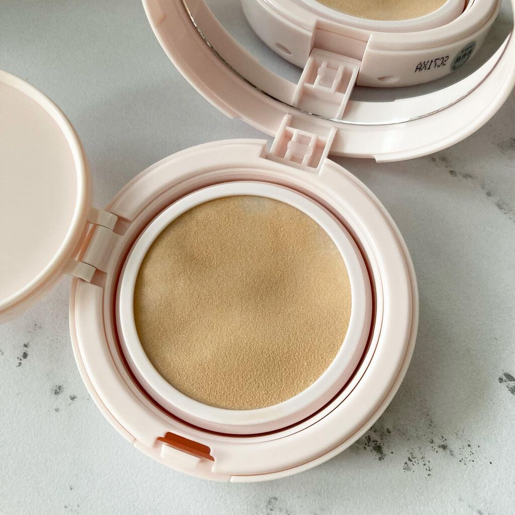 アクアリースキンウェア 02 ナチュラルベージュ/ESPRIQUE/クッションファンデーションを使ったクチコミ（3枚目）