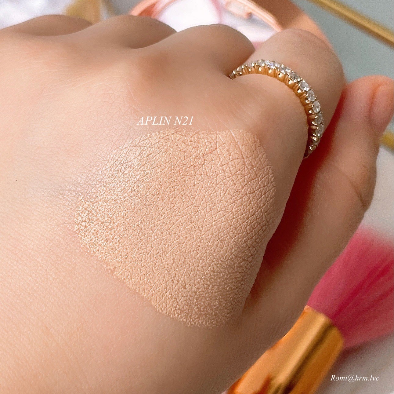 ピンクティーツリーカバークッション/APLIN/クッションファンデーションを使ったクチコミ(7枚目)