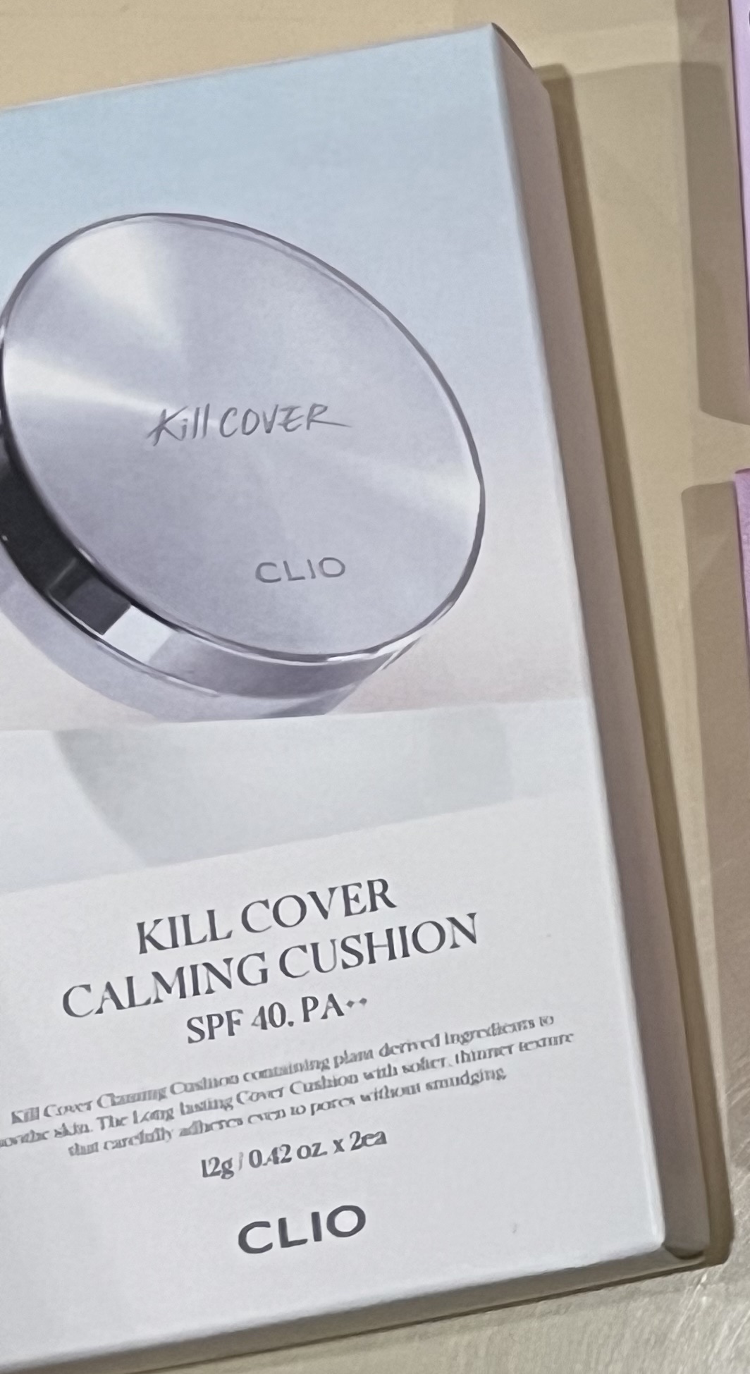 キル カバー カーミング クッション/CLIO/クッションファンデーションを使ったクチコミ（1枚目）