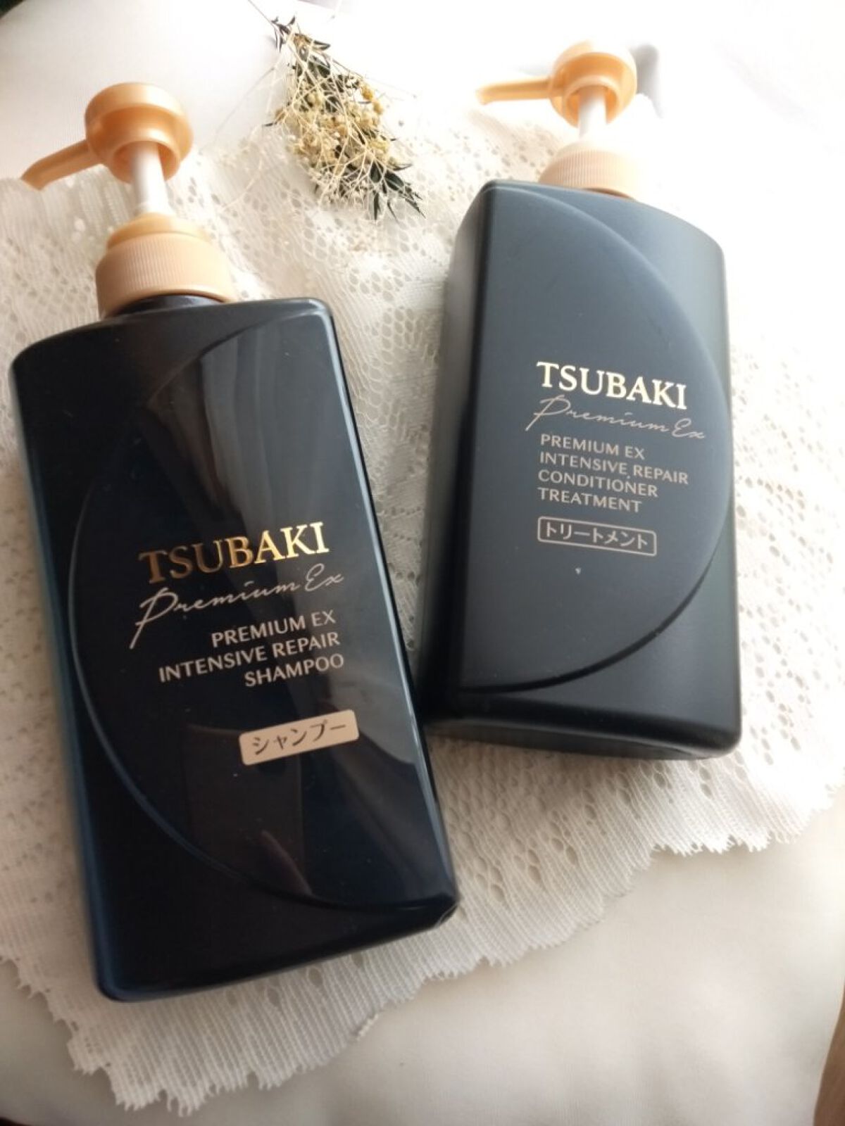 プレミアムＥＸ インテンシブリペア ＜シャンプー＞／コンディショナー＜ヘアトリートメント＞ /TSUBAKI/市販シャンプーを使ったクチコミ（1枚目）