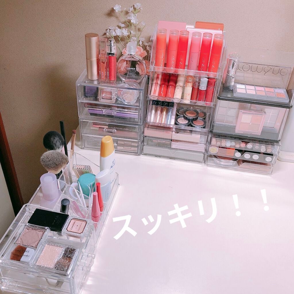 化粧収納ケース 引き出し付き/DAISO/その他を使ったクチコミ(5枚目)