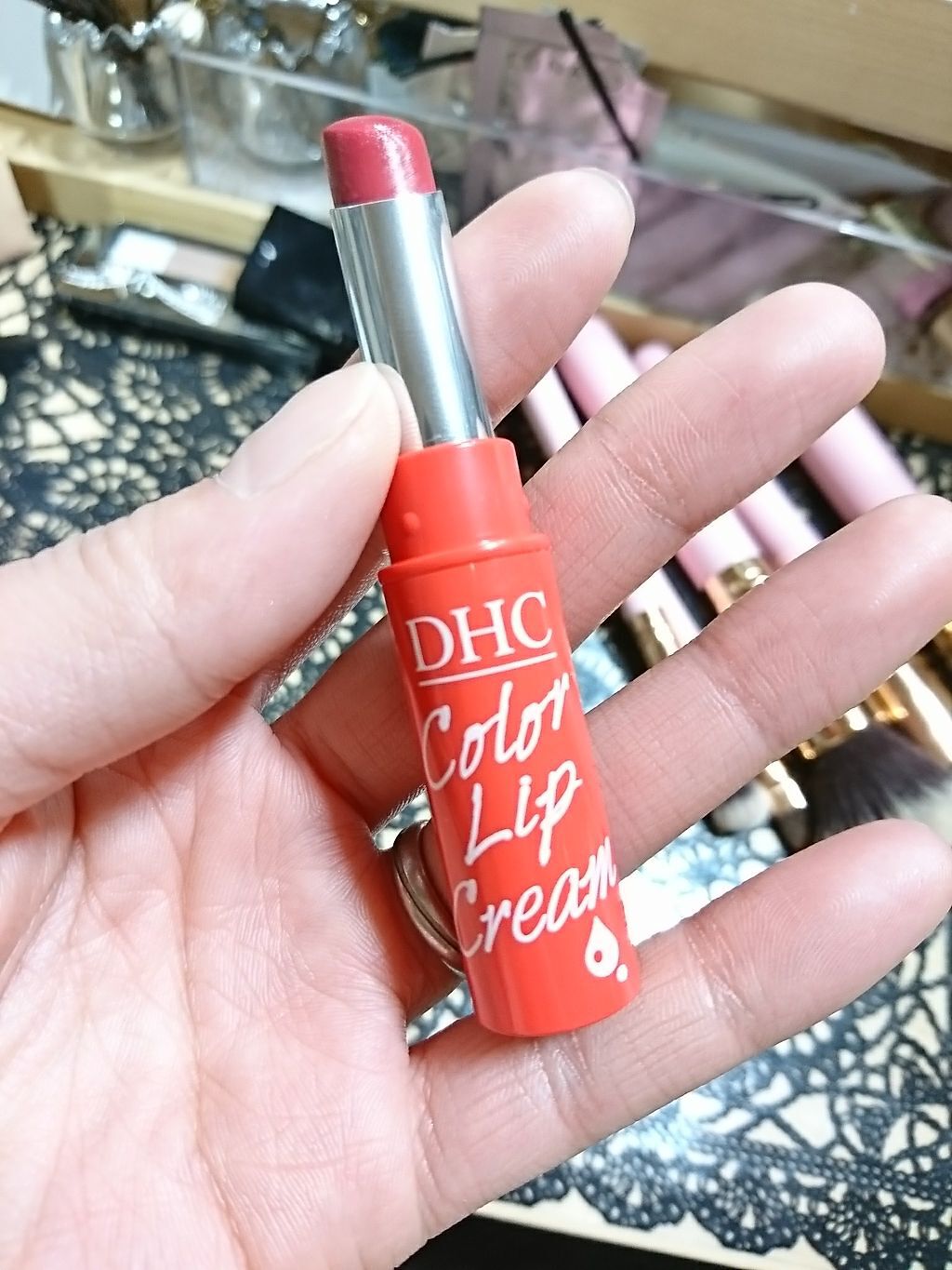 濃密うるみカラーリップクリーム/DHC/リップクリームを使ったクチコミ（1枚目）