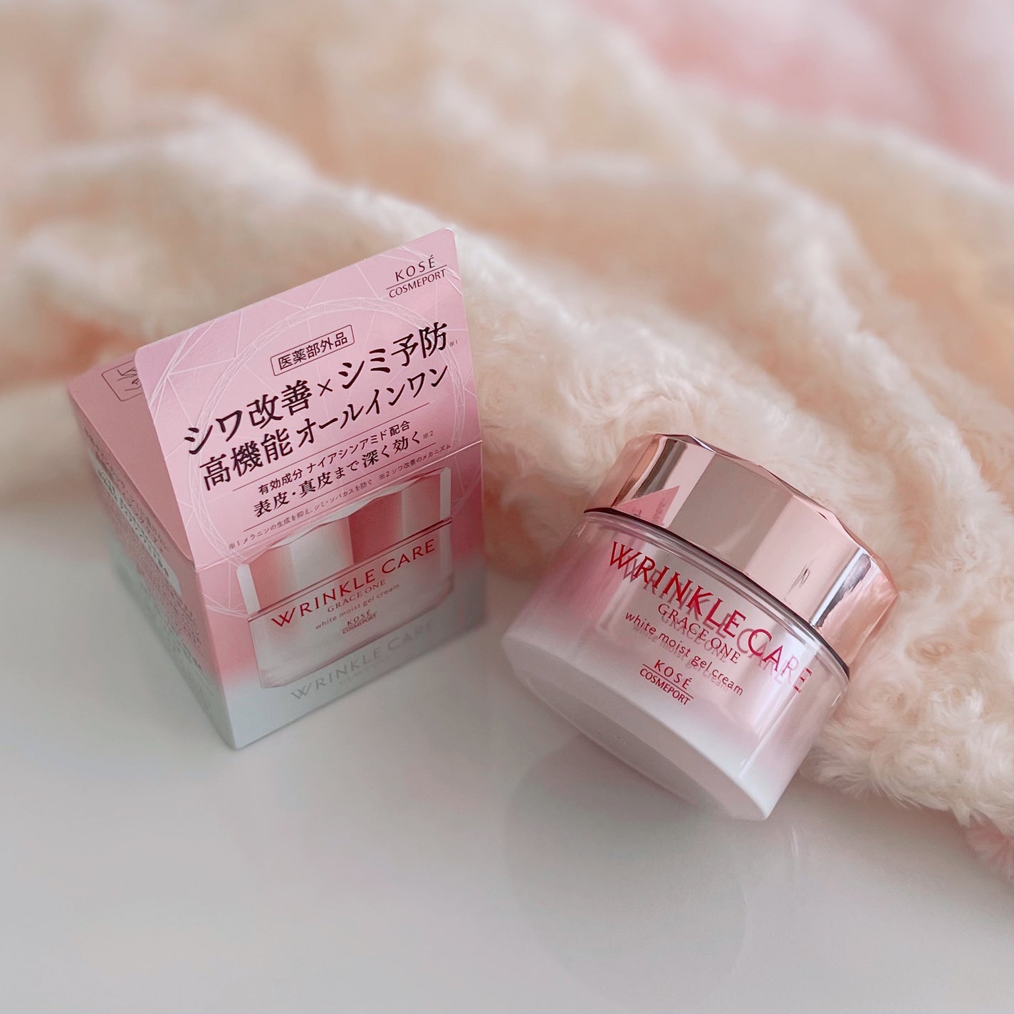 リンクルケア ホワイト モイストジェルクリーム/グレイスワン/オールインワン化粧品を使ったクチコミ(6枚目)