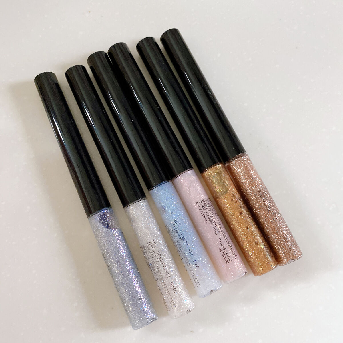 グリッターライナー(MFLリキッドアイシャドウ) ピンク/DAISO/ジェルアイライナーを使ったクチコミ（2枚目）