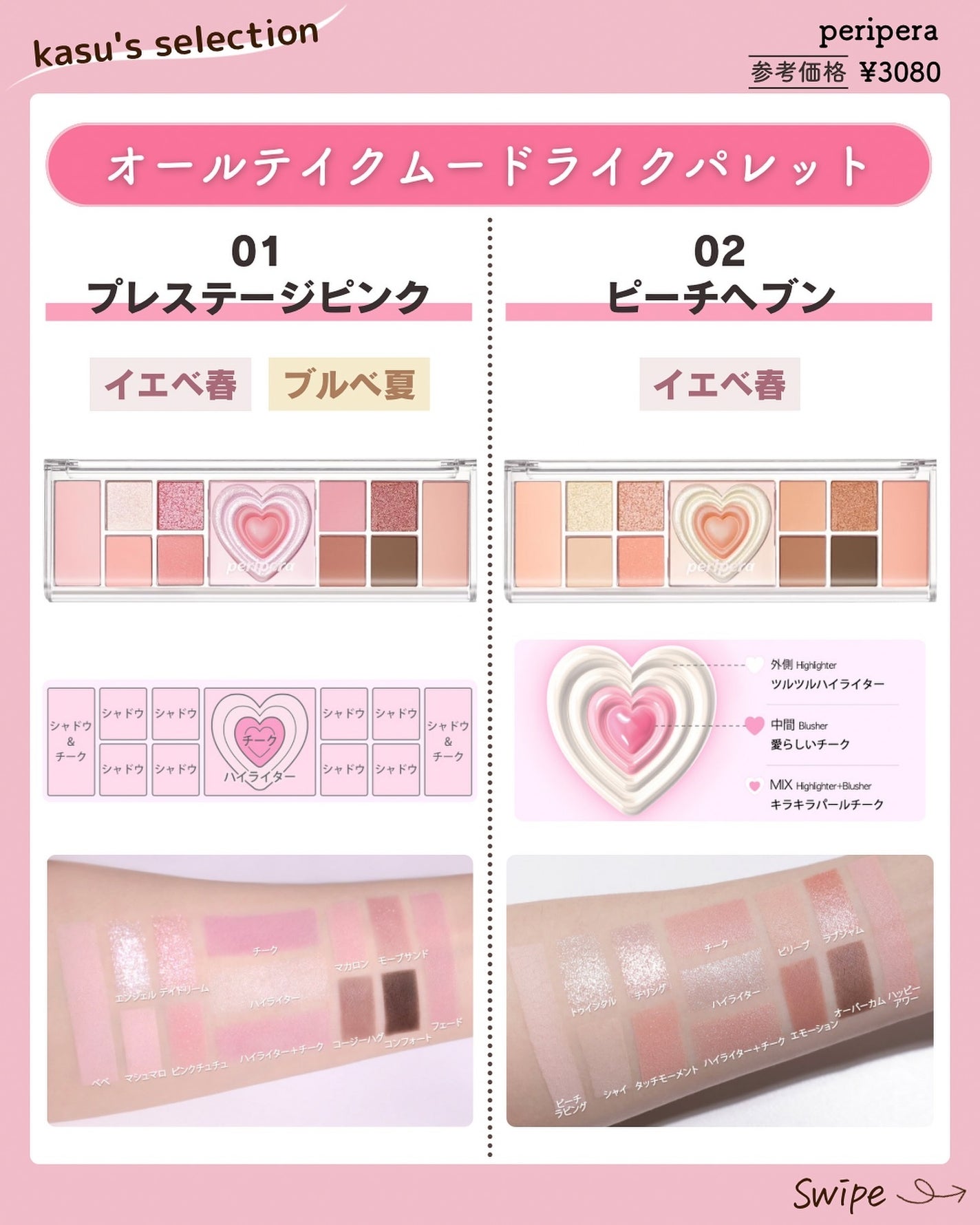 オールテイクムードライクパレット/PERIPERA/アイシャドウパレットを使ったクチコミ(2枚目)