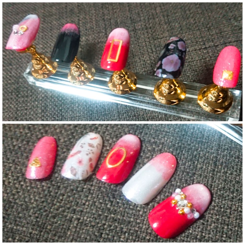 しずくネイルシール/キャンドゥ/ネイルシールを使ったクチコミ（2枚目）