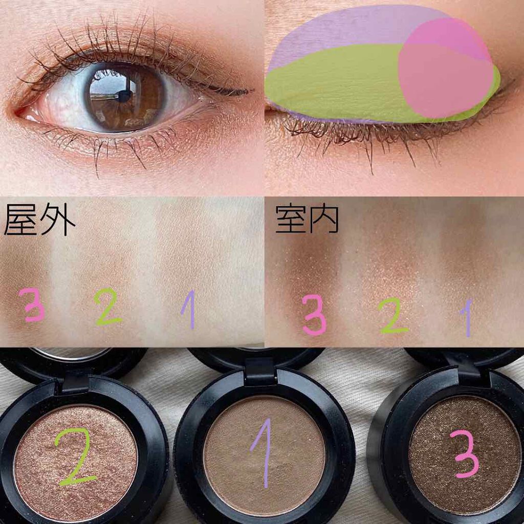 スモール アイシャドウ エラ/M・A・C/単色アイシャドウを使ったクチコミ（3枚目）