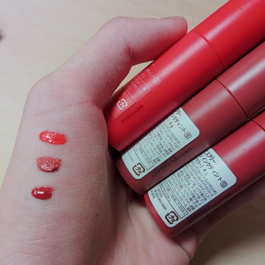 ビビッドコットン インクティント/innisfree/口紅を使ったクチコミ（2枚目）