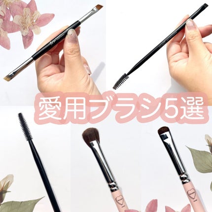 ダブルエンドアイブロウブラシ熊野筆/&be/メイクブラシを使ったクチコミ(1枚目)