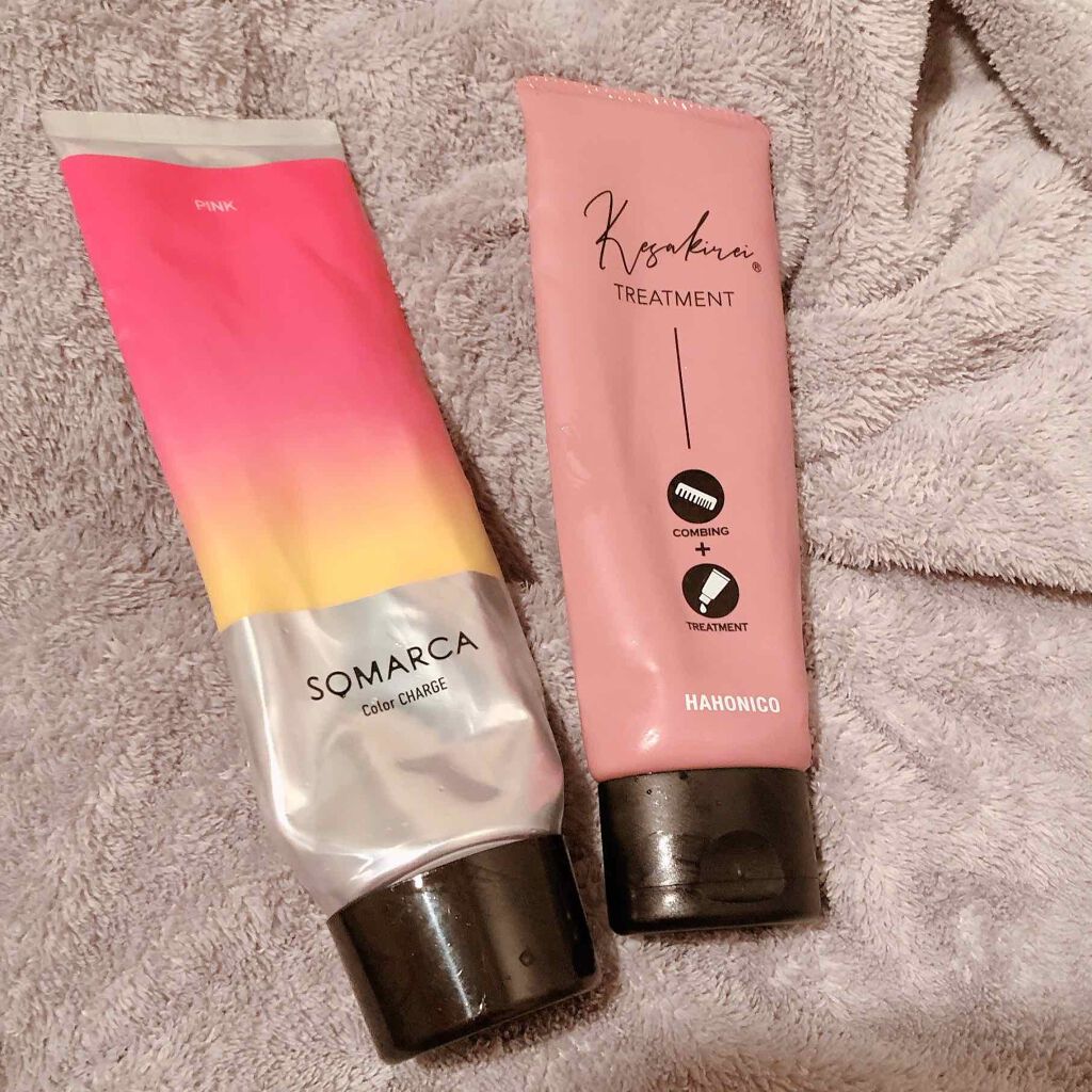 KESAKIREI トリートメント/ハホニコハッピーライフ/洗い流すヘアトリートメントを使ったクチコミ（1枚目）