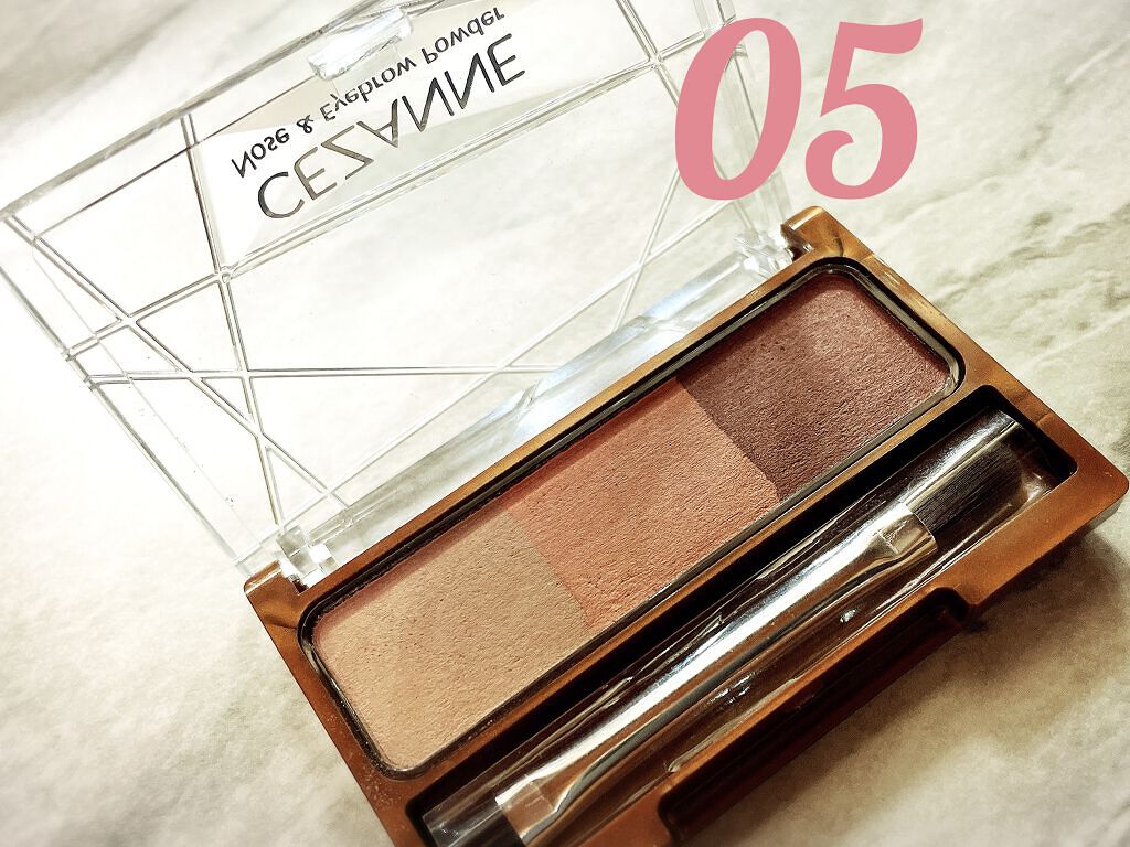 ノーズ＆アイブロウパウダー/CEZANNE/パウダーアイブロウを使ったクチコミ（1枚目）