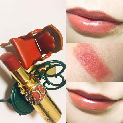 ルージュ ヴォリュプテ シャイン/YVES SAINT LAURENT BEAUTE/口紅を使ったクチコミ(2枚目)