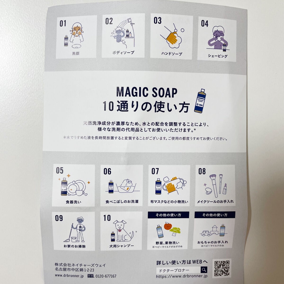 マジックソープ ペパーミント/ドクターブロナー/ボディソープを使ったクチコミ(4枚目)