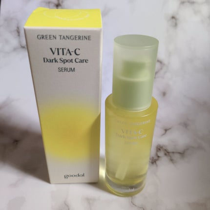 グリーンタンジェリン ビタC ダークスポットケアセラム/goodal/美容液を使ったクチコミ(4枚目)