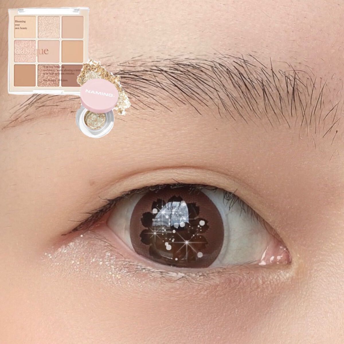 ネイミングスパークルアイグリッターポット BGG01 SUGAR/NAMING./グリッターを使ったクチコミ（1枚目）