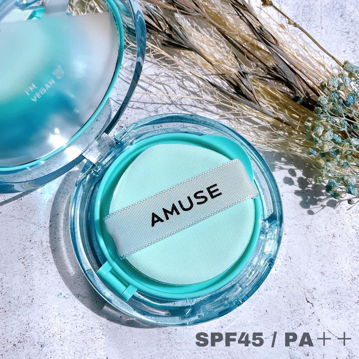 メタフィットヴィーガンクッション/AMUSE/クッションファンデーションを使ったクチコミ（3枚目）