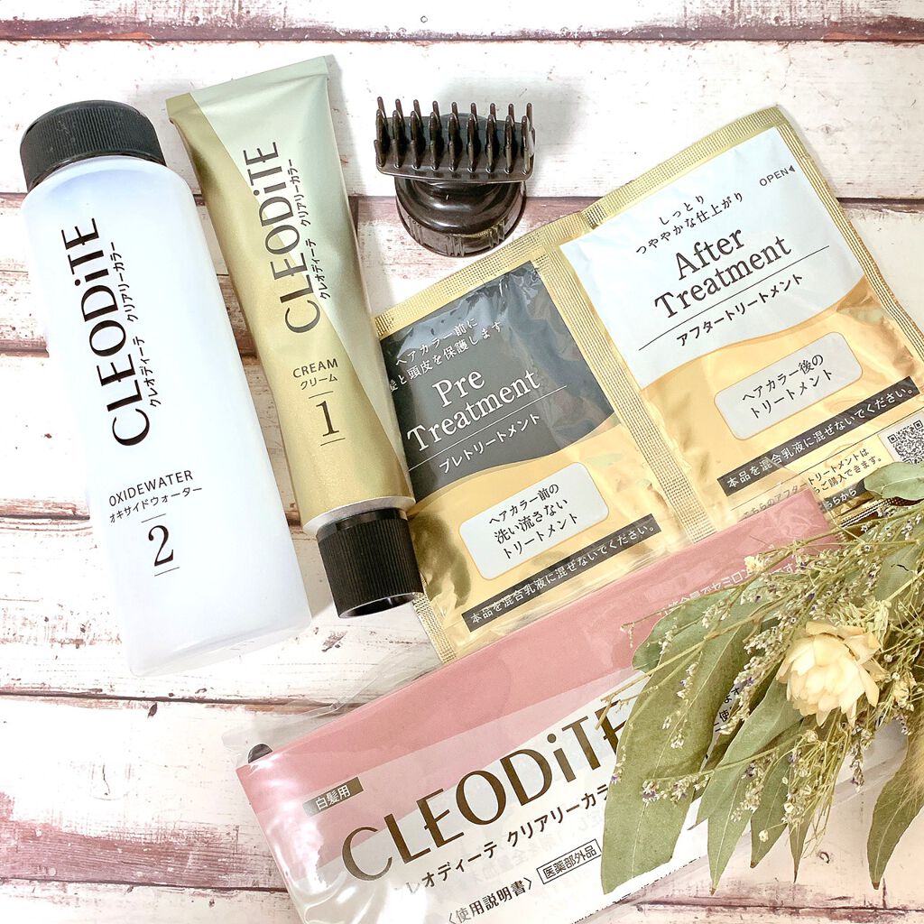 クリアリーカラー (白髪用) /クレオディーテ/ヘアカラーを使ったクチコミ（2枚目）