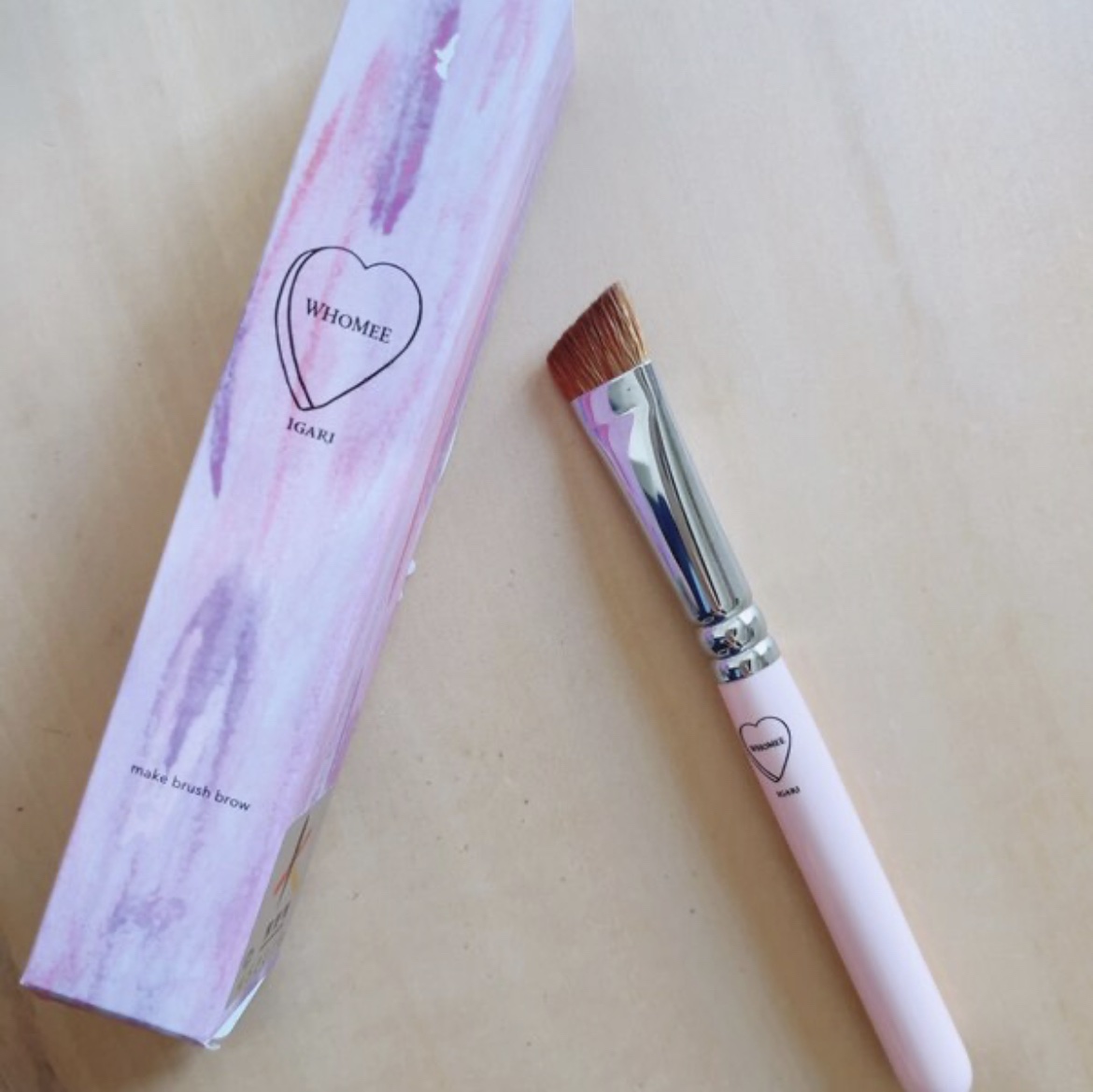 フーミー　アイブロウブラシ 熊野筆/WHOMEE/メイクブラシを使ったクチコミ（3枚目）