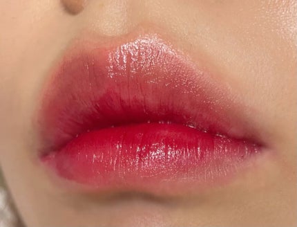 ジューシーラスティングティント 12 チェリーボム(CHERRY BONB)/rom&nd/リップティントを使ったクチコミ(2枚目)