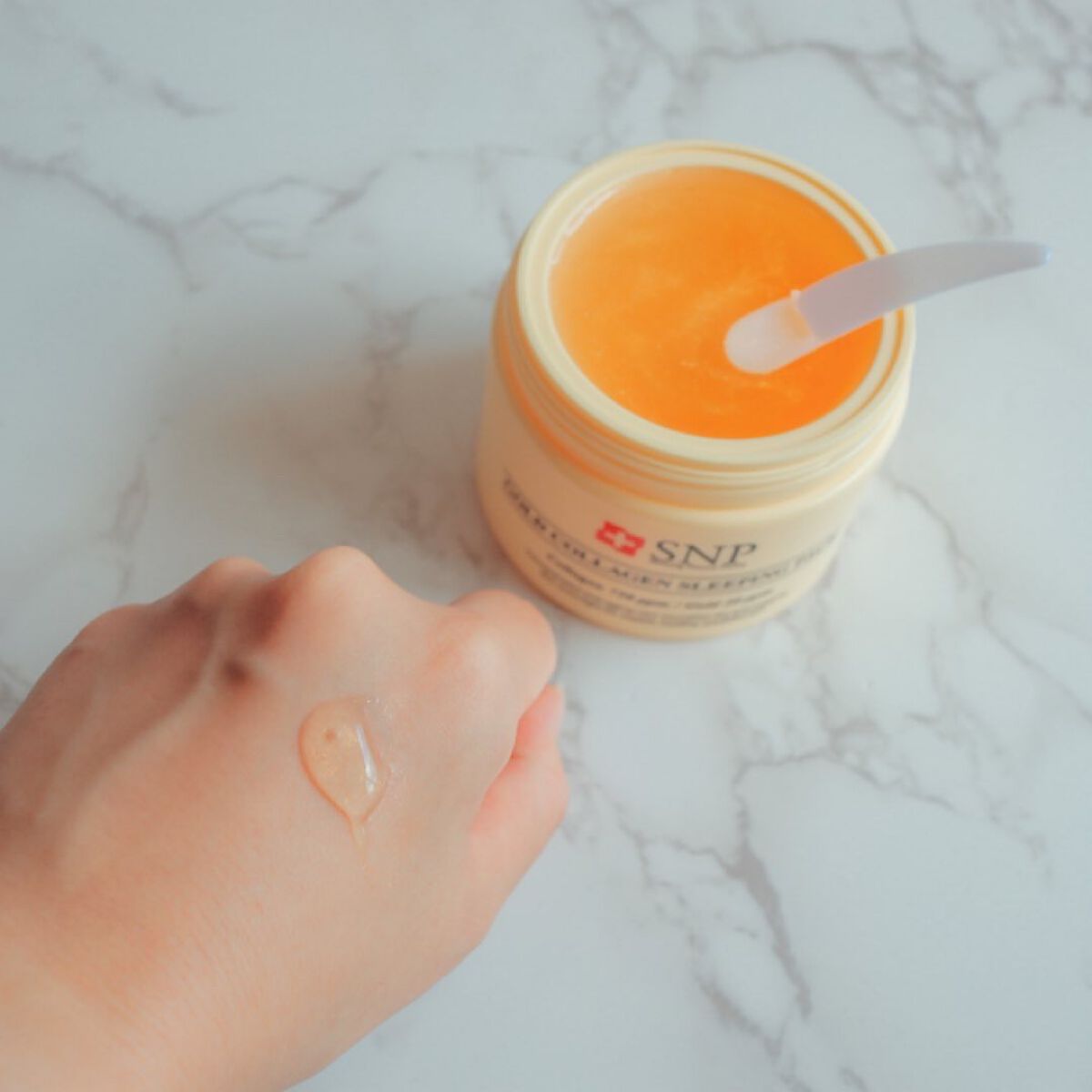 SNP ゴールド コラーゲン スリーピング パック/SNP/シートマスク・パックを使ったクチコミ(4枚目)