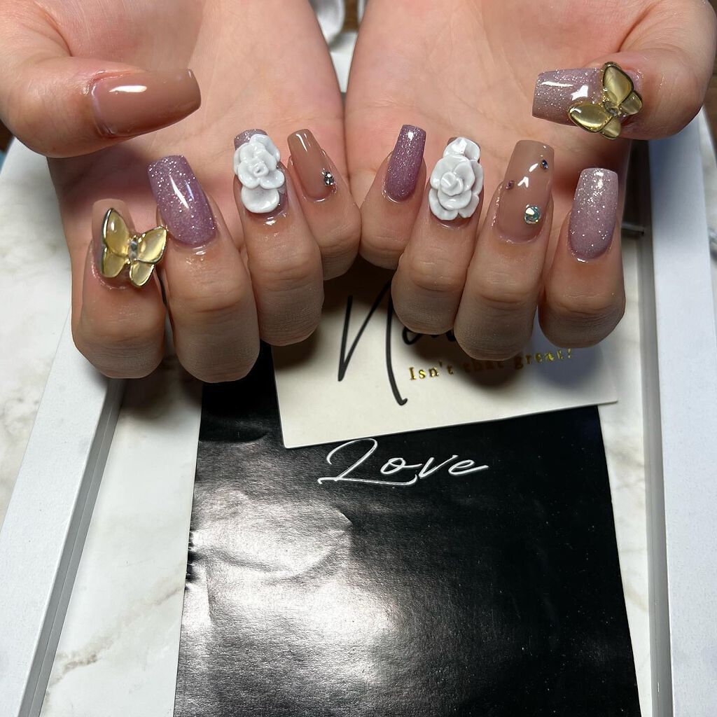 cst on LIPS 「#袴#着物#🦋💅#ネイル好きな人と繋がりたい#美容関係#身だし..」(1枚目)