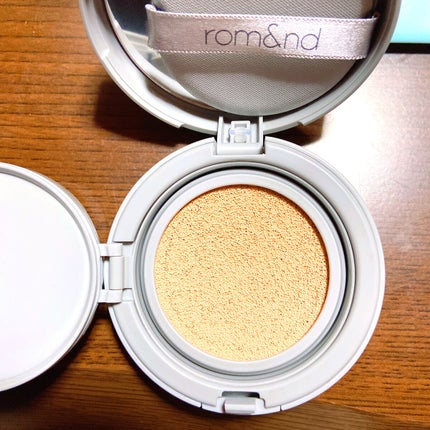 ゼロクッション/rom&nd/クッションファンデーションを使ったクチコミ(2枚目)