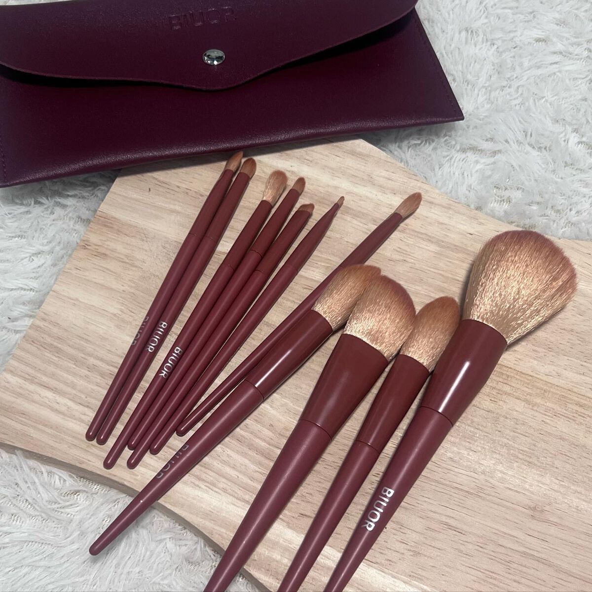 11本メイクブラシセット/BIUOR/メイクブラシを使ったクチコミ（2枚目）
