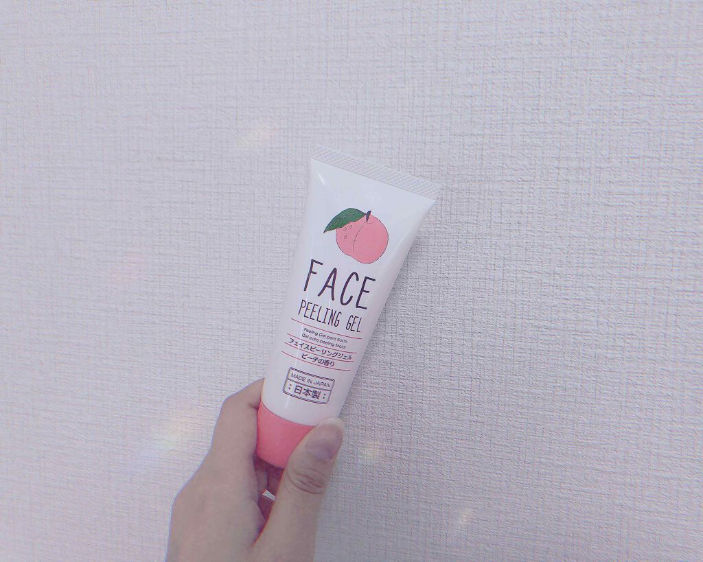 フェイスピーリングジェル ピーチの香り/DAISO/ピーリングを使ったクチコミ(1枚目)