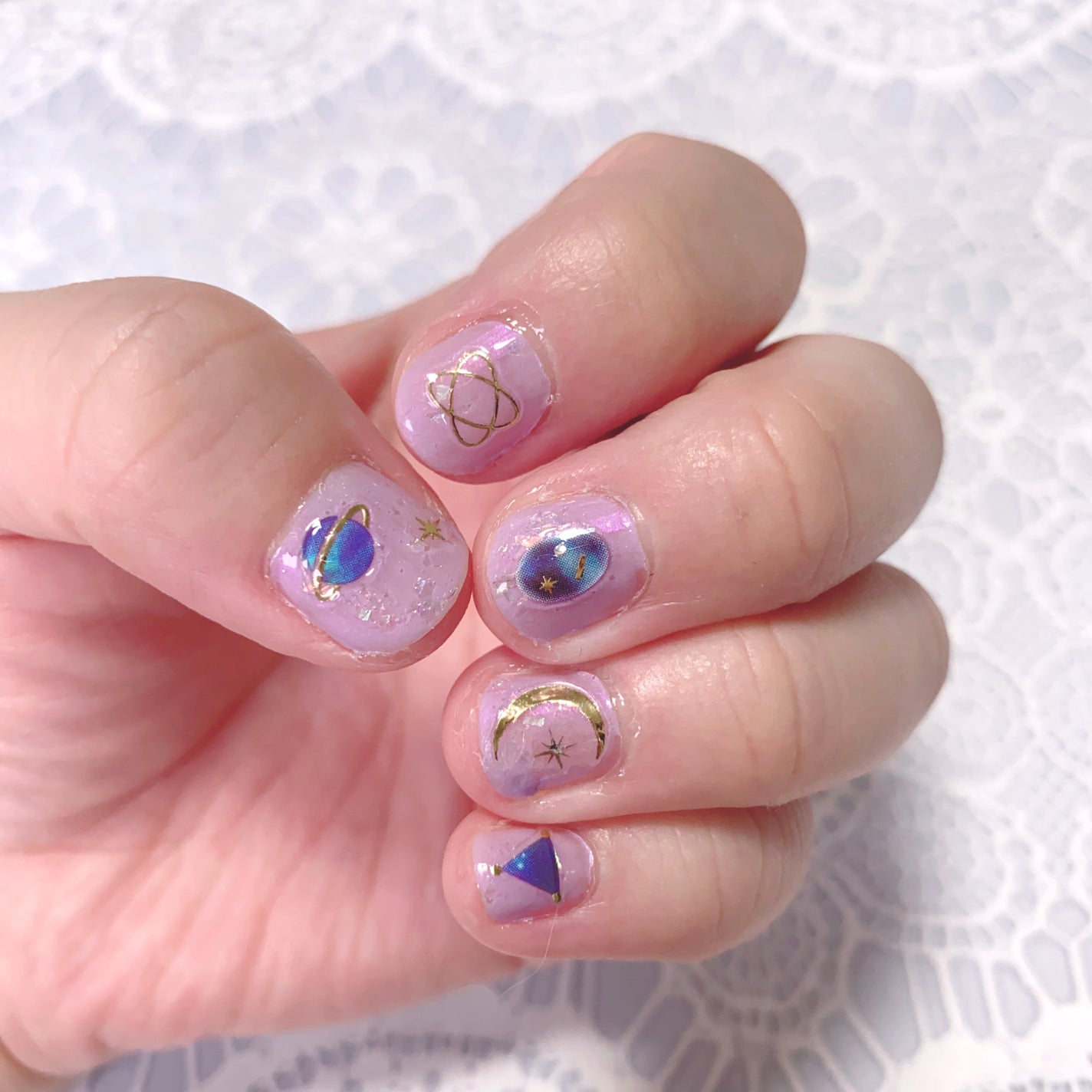 ネイルシール/セリア/ネイルシールを使ったクチコミ(1枚目)