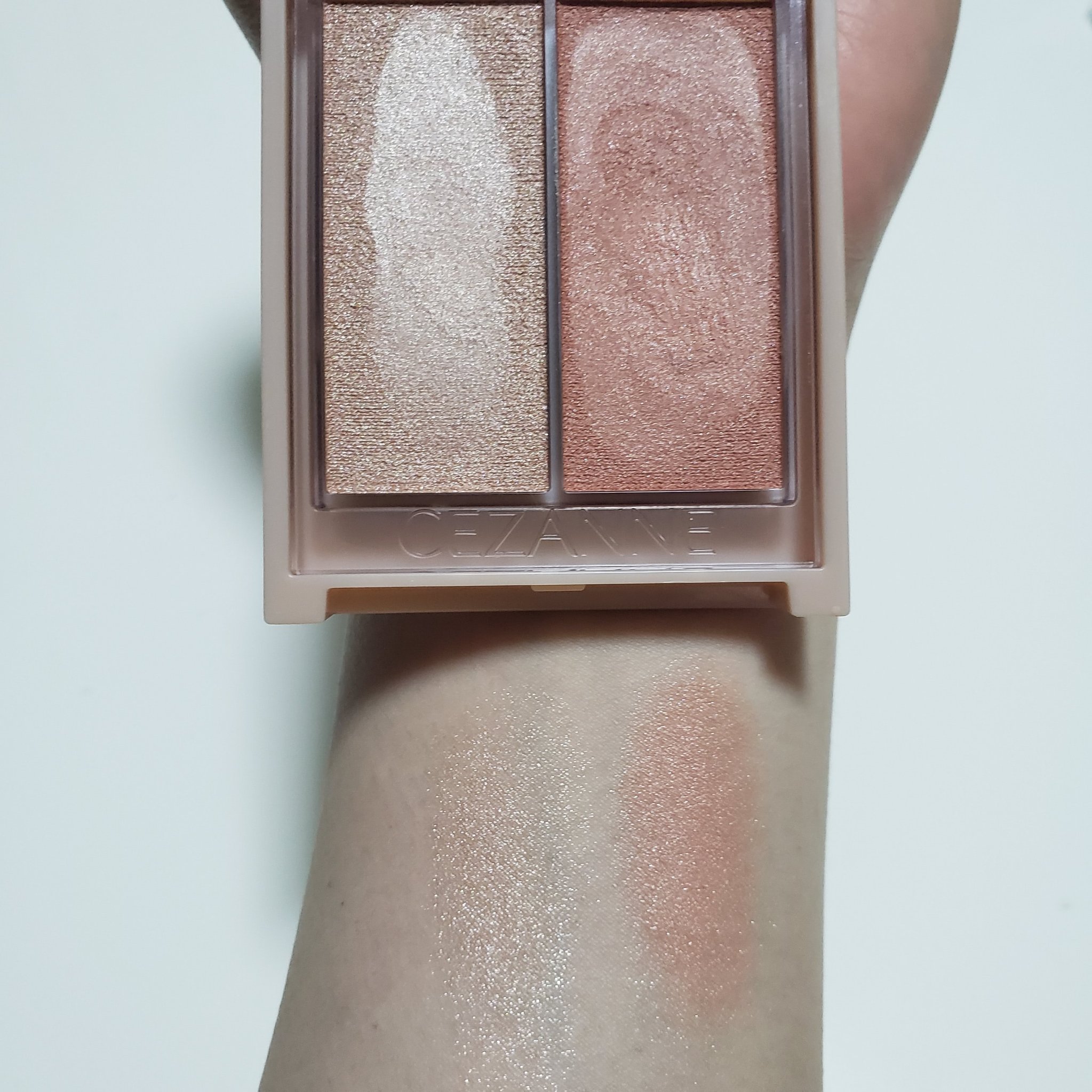 フェイスグロウカラー/CEZANNE/クリームハイライトを使ったクチコミ（2枚目）