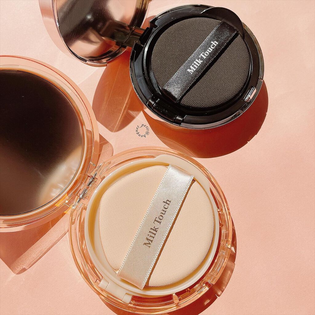 ロングラスティング ベルベット グロウ クッション/Milk Touch/クッションファンデーションを使ったクチコミ(3枚目)