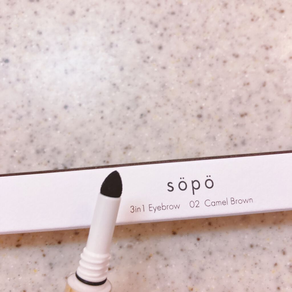 3 in 1 アイブロウ/sopo/アイブロウペンシルを使ったクチコミ(2枚目)