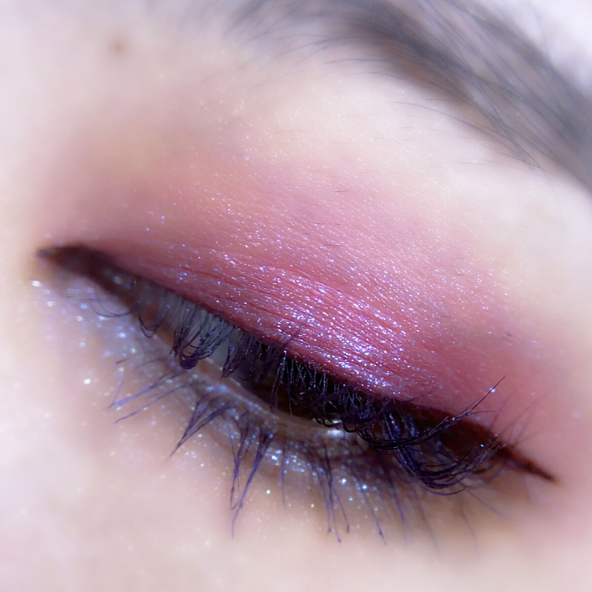 エクストラロング カラーマスカラ 04 ディープパープル/Amplitude/マスカラを使ったクチコミ（3枚目）