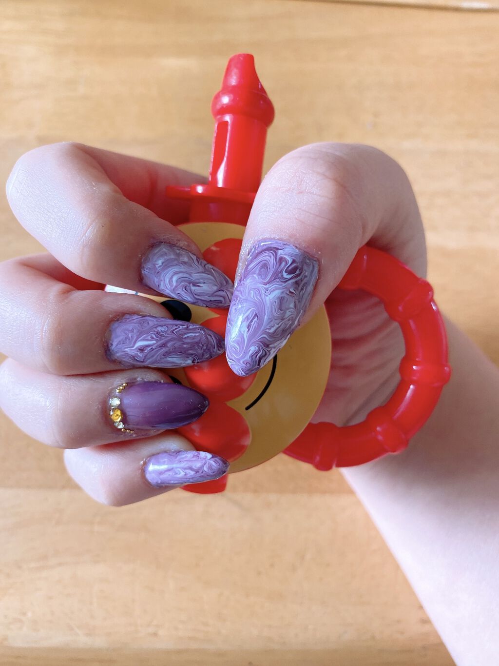 ジェルネイル（ライト対応）/セリア/ジェルネイルを使ったクチコミ（1枚目）