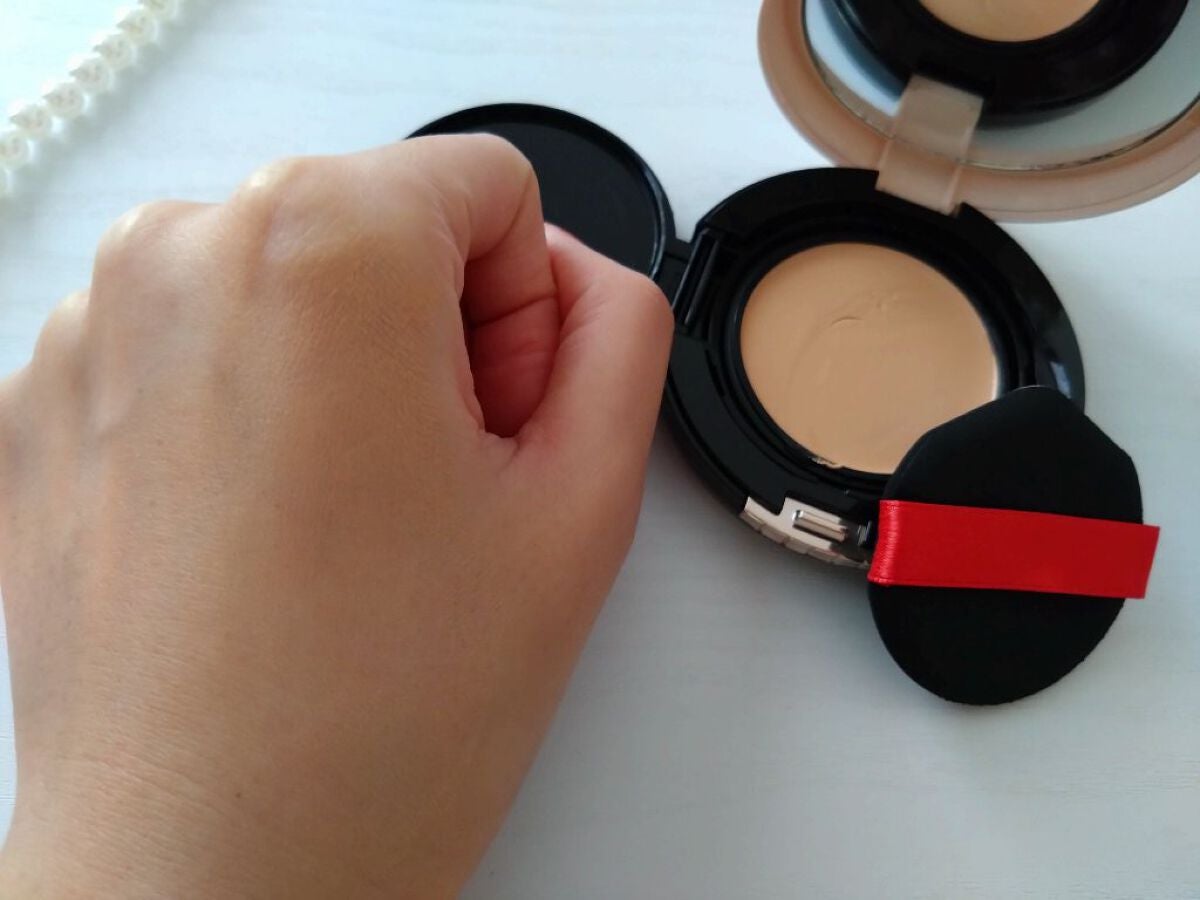 ドラマティッククッションジェリー/マキアージュ/クッションファンデーションを使ったクチコミ(4枚目)