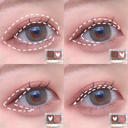 アイ カラー(チップ付)/ちふれ/アイシャドウパレットを使ったクチコミ(2枚目)