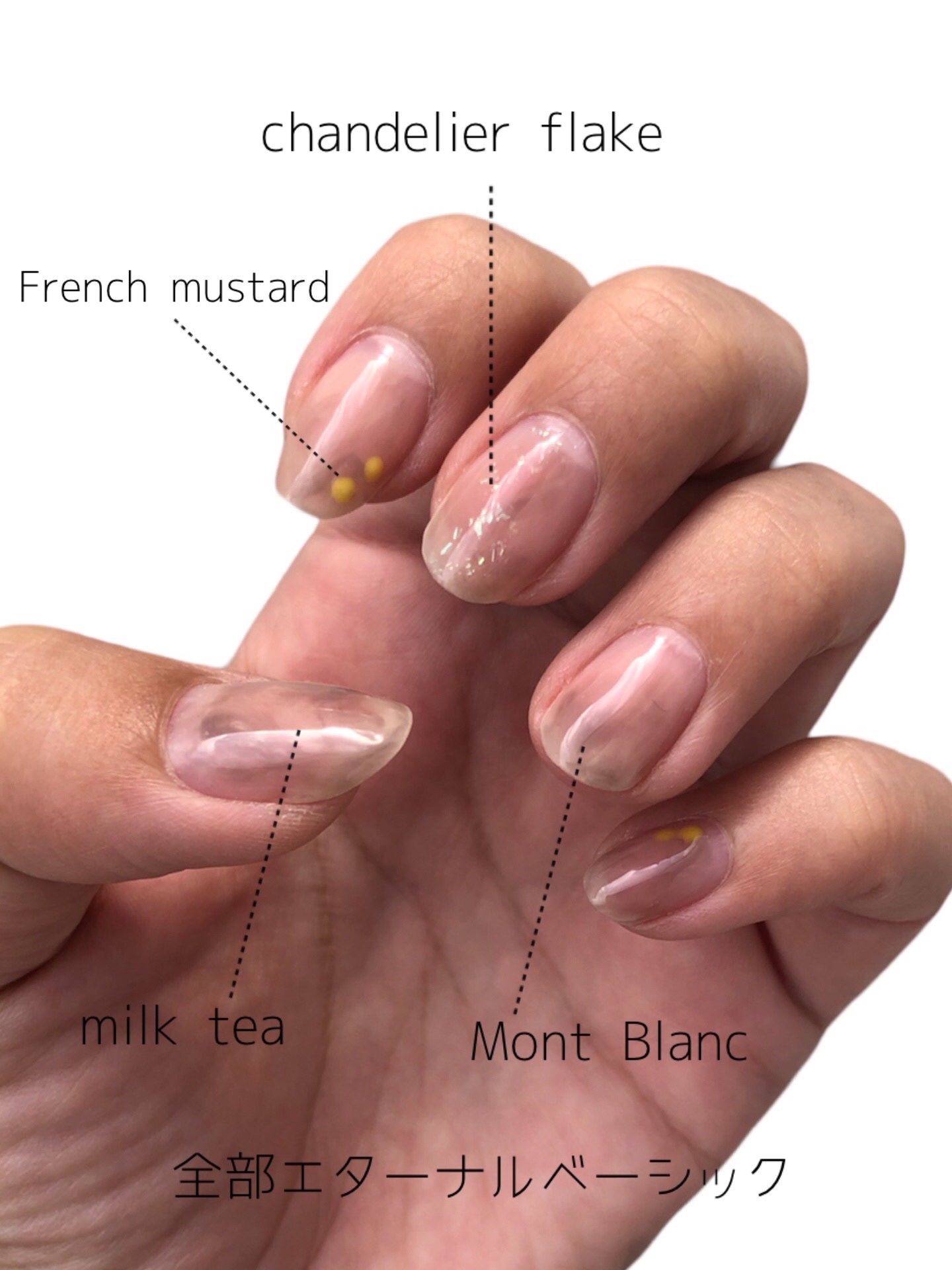 EB ボトルジェルカラー tuya21 モンブラン/eternal basic/ジェルネイルを使ったクチコミ（3枚目）