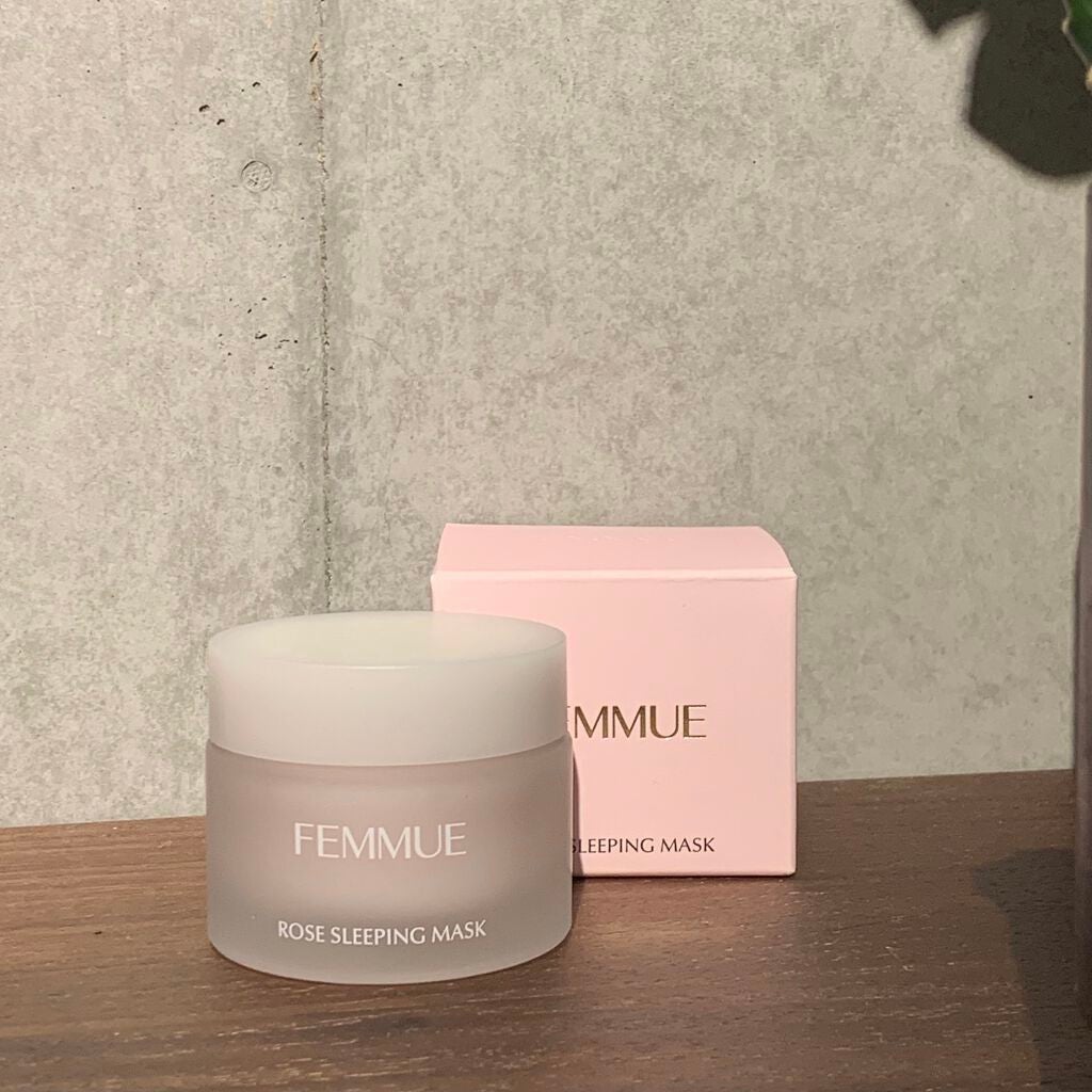 ローズウォーター スリーピングマスク/FEMMUE/フェイスクリームを使ったクチコミ(1枚目)