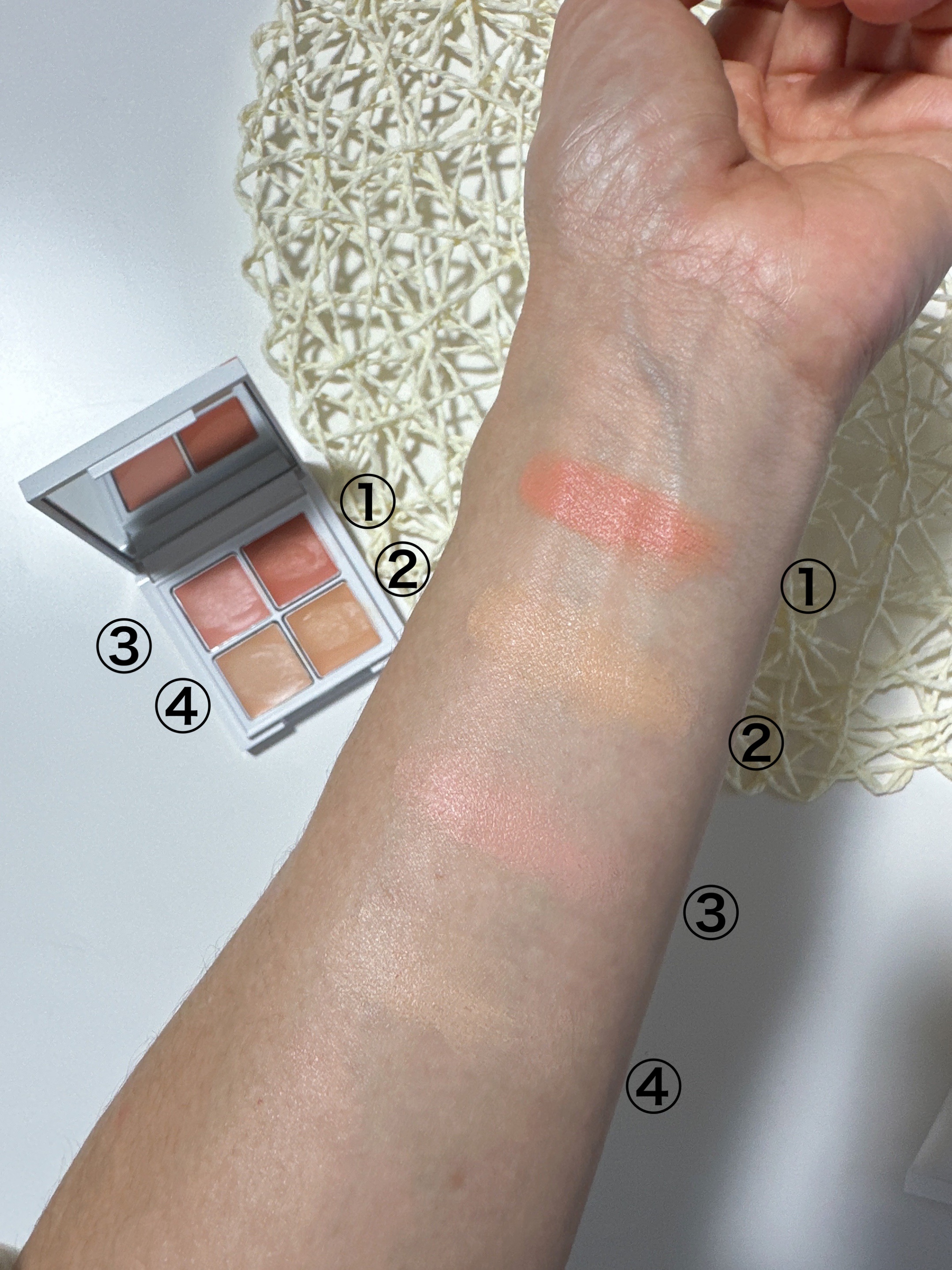 メイクアップベースパレット/SUIKO HATSUCURE/パレットコンシーラーを使ったクチコミ（2枚目）