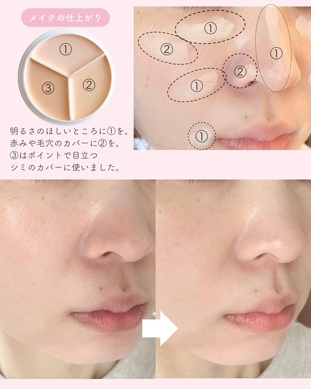カバーアッププロコンシーラー/TFIT/パレットコンシーラーを使ったクチコミ(4枚目)
