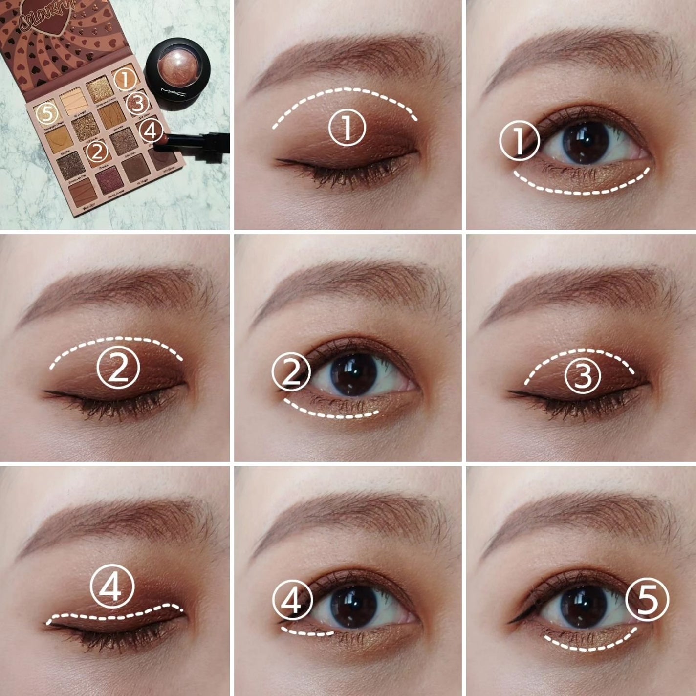 Not a box of chocolates/ColourPop/アイシャドウパレットを使ったクチコミ(4枚目)