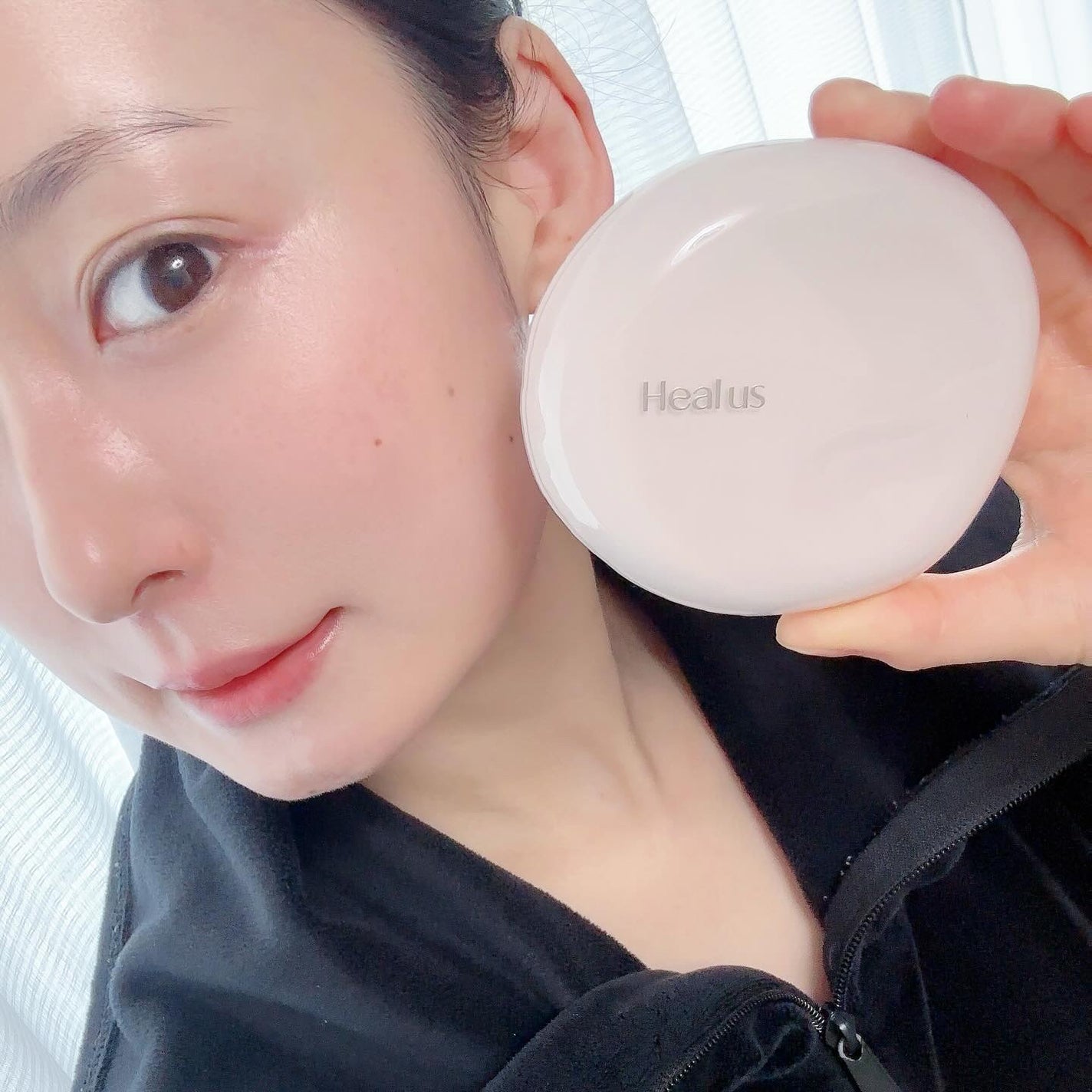 ブリージンググロークッション/Healus/クッションファンデーションを使ったクチコミ(5枚目)