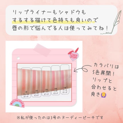 オールインワンオーバーリップメーカー/Colorgram/リップライナーを使ったクチコミ(9枚目)