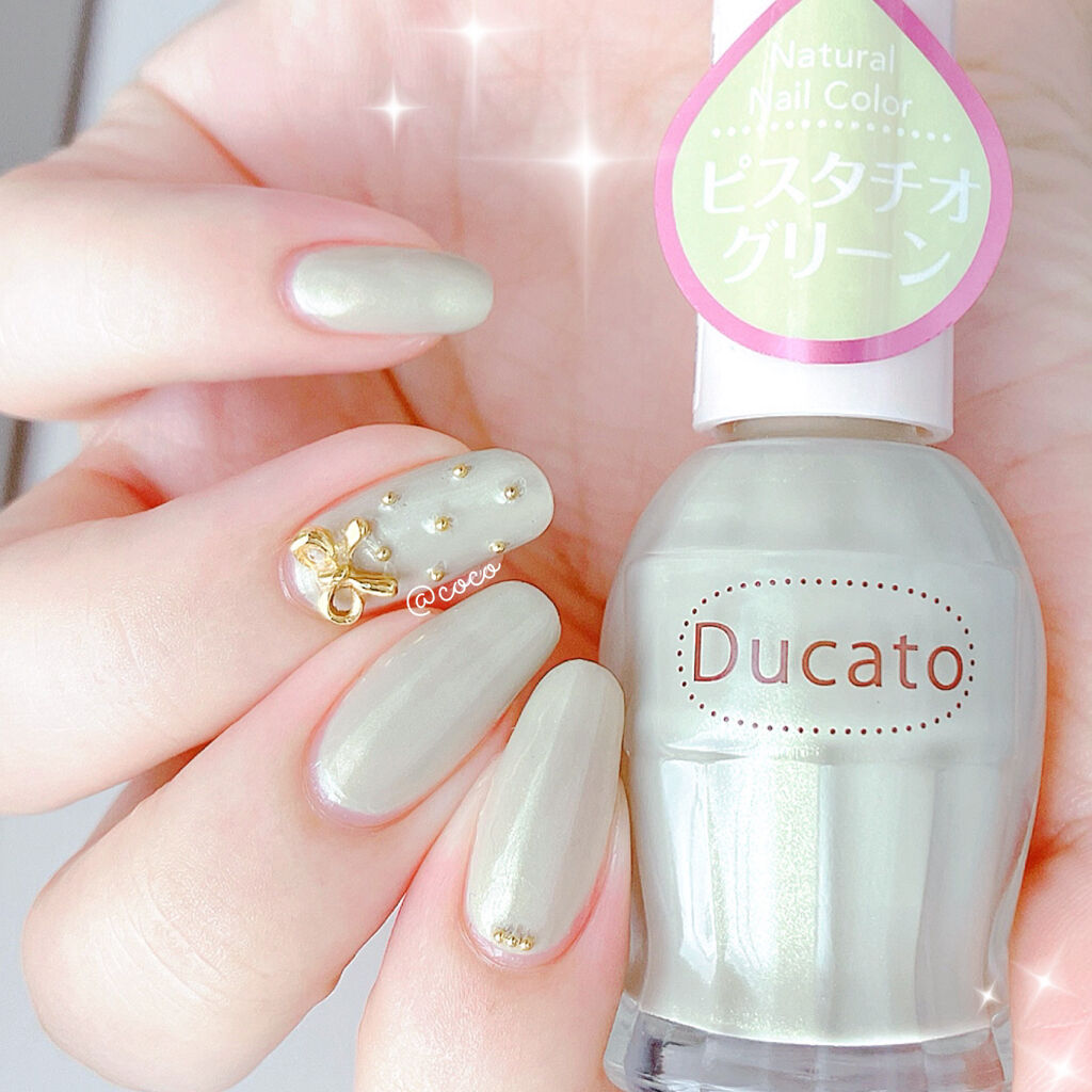 ナチュラルネイルカラーN 153 ピスタチオグリーン/デュカート/マニキュアを使ったクチコミ（2枚目）