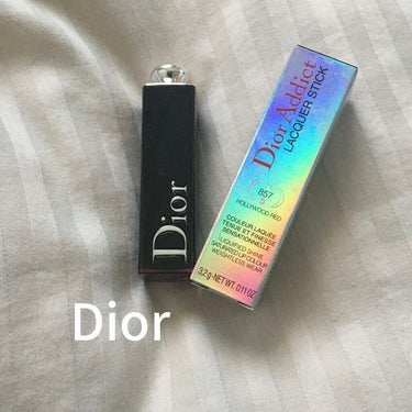 ディオール アディクト ラッカー スティック 857 ハリウッド レッド/Dior/口紅を使ったクチコミ（1枚目）