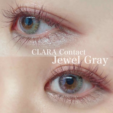 Jewel Gray/CLARA CONTACT/カラーコンタクトレンズを使ったクチコミ（1枚目）