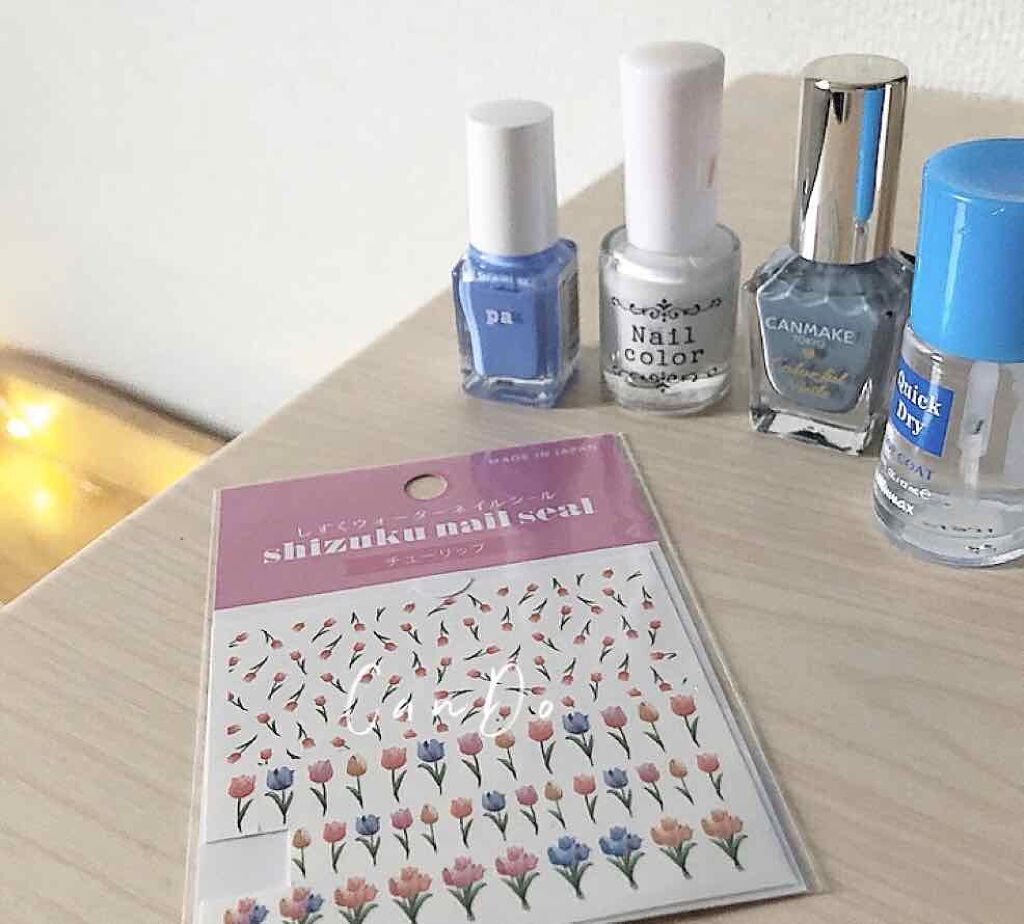 しずくネイルシール/キャンドゥ/ネイルシールを使ったクチコミ（2枚目）