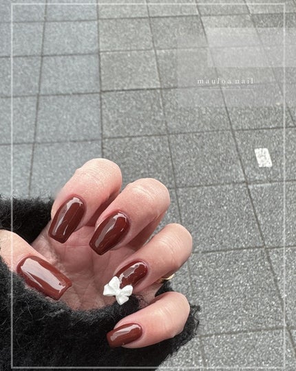 mauloa_nail on LIPS 「・ボルドー🎀❤️・ネイルやり方動画fantistにて多数更新し..」(1枚目)