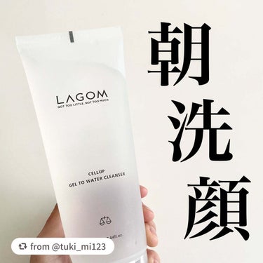 ラゴム ジェルトゥウォーター クレンザー(朝用洗顔)/LAGOM /洗顔フォームを使ったクチコミ（1枚目）