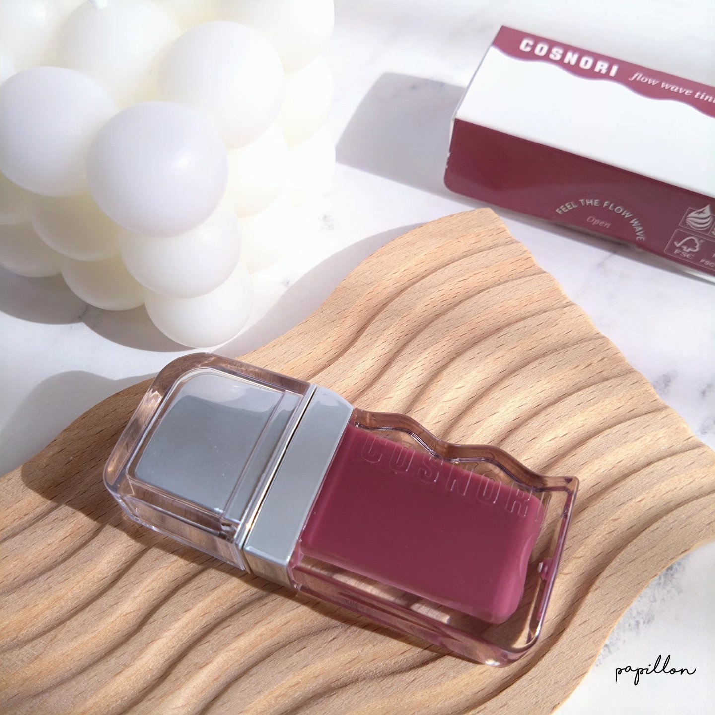 フローウェーブティント/COSNORI/リップティントを使ったクチコミ（3枚目）